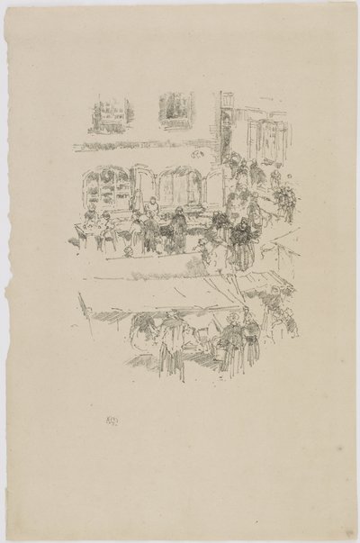 La place du marché, Vitré, 1893 - James Abbott McNeill Whistler